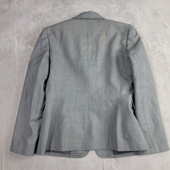 Tahari ASL Gray Zig-Zag Women's Hammered Button Suit Blazer | Size 6P - Picture 8 of 8